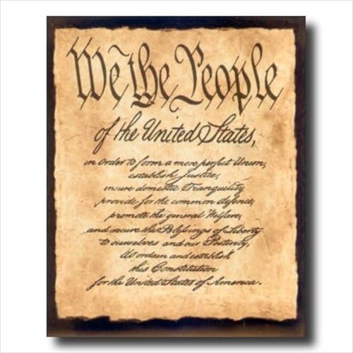 Mi, A Nép, Preambulum, hogy az Alkotmány a Demokrácia Bill of Rights Art Print 16x20
