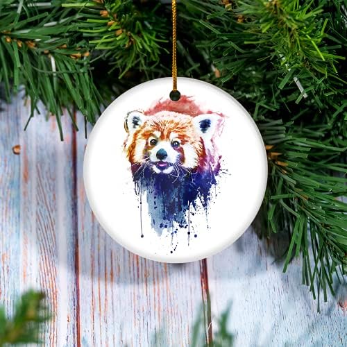 Egyedi Karácsonyi Dísz - Egy Aranyos Vörös Panda Dísz - A Karácsonyi Dekoráció, Családi Dísz, Barátom, Dísz, A Személyre