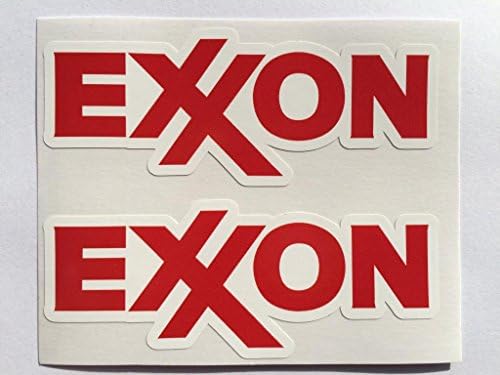 2 Exxon Benzin Meghalni Vágott Matricák