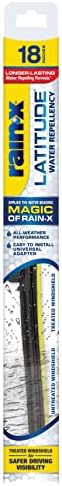 Rain-X 5079275-2 Szélesség 2-In-1 Víztaszító Ablaktörlő Lapátok, 18 Inch Ablaktörlő (Csomag 1), Autóipari Csere Szélvédő