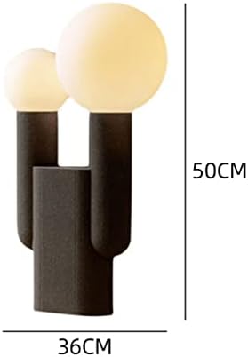 FEER Egyszerű Gyanta Fekete Nappali Dupla Asztal Lámpa, Világítás Fehér Matt Üveg Labda Hálóban asztali Lámpa