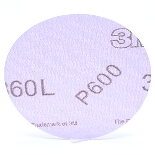 3M Hookit Film Lemez 360LM, Horog-es Loop Mellékletet, Alumínium-Oxid, 6 Átmérőjű, P220 Finomság (Csomag 100)